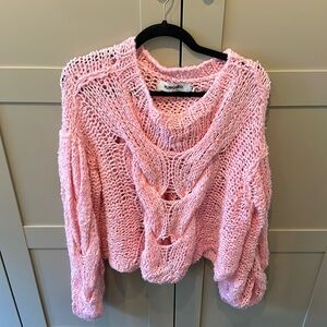 Pink sweater